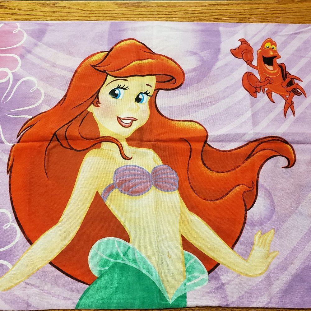 ❤ Disney's Little mermaid Pillow case ❤ dual sided different pic each side